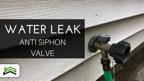 How To Fix a Water Leak in the Anti Siphon Valve of an